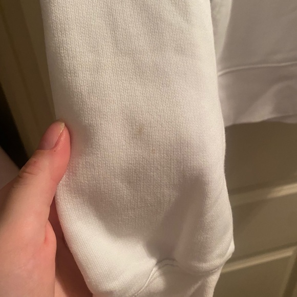 TNA Terry Fleece Boyfriend Hoodie - White - Picture 6 of 7